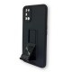 Anti-Shock Hard Silicone Case A52/A72 6.5" Black Kickstand