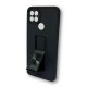 Anti-Shock Hard Silicone Case A15/A15S 6.52" Black Kickstand