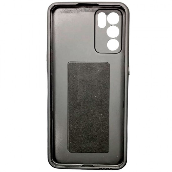 Capa Silicone Dura Anti-Choque Oppo Reno6 5g Preto Kickstand Capa Silicone Dura Anti-Choque Oppo Reno6 5g Preto Kickstand