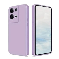 Oppo Reno8 Pro Lilac Silicone Gel Case With Camera Protector