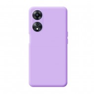 Oppo A98 5G Lilac Silicone Case With Camera Protector