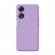 Capa Silicone Oppo A78 5g/A58 5g Lilás Com Protetor De Câmera