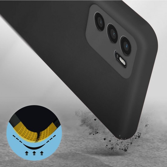 Capa Silicone Gel Oppo A16/A16s Preto Com Protetor De Câmera Capa Silicone Gel Oppo A16/A16s Preto Com Protetor De Câmera