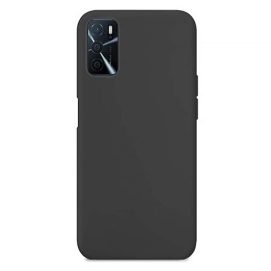 Funda De Gel De Silicona Oppo A16/A16s Negra Robusta Funda De Gel De Silicona Oppo A16/A16s Negra Robusta