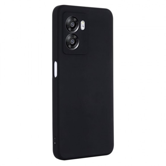 Capa Silicone Gel Oppo A77 5g Preto Com Protetor De Câmera Robusta