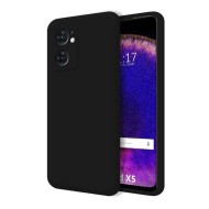 Oppo Find X5 Black With Camera Protector Silicone Gel Case
