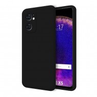 Capa Silicone Gel Oppo Find X5 Preto Com Protetor De Câmera Robusta