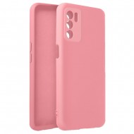 Capa Silicone Gel Oppo A16/A16s Rosa Com Protetor De Câmera