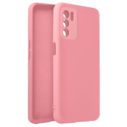 Capa Silicone Gel Oppo A16/A16s Rosa Com Protetor De Câmera