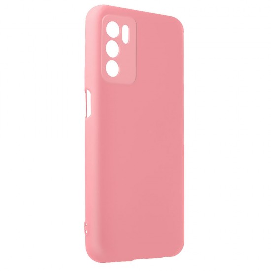 Capa Silicone Gel Oppo A16/A16s Rosa Com Protetor De Câmera