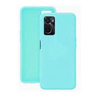 Capa Silicone Oppo A76/Realme 9i Verde Turquesa