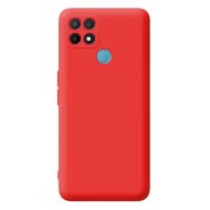 Oppo A15 Red Robust With Camera Protector Silicone Gel Case