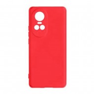 Capa Silicone Oppo Reno10 5g/Reno10 Pro 5g Vermelho Com Protetor De Câmera