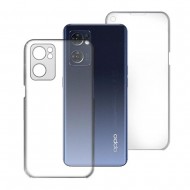 Capa Silicone Dura 360º Oppo Find X5 Lite Transparente Com Protetor De Câmera