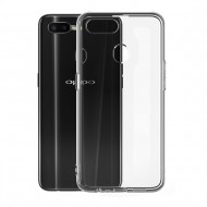 Capa Silicone Gel Carbon Oppo Ax7 Preto