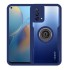 Oppo A74 4G Dark Blue 360° Hard Silicone Case With Magnetic Finger Ring And Camera Protector