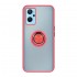 Oppo Find X5 Lite/Reno7 5G Red TPU Silicone Case With Magnetic Finger Ring