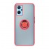 Funda De Silicona TPU Oppo Find X5 Lite/Reno7 5G Rojo Con Anillo Magnetico