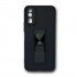 Capa Silicone Dura Anti-Choque Vivo Y11s / Y20s Preto Kickstand