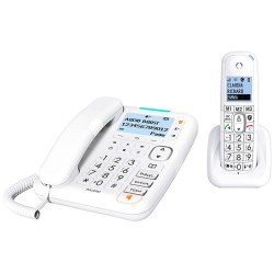 Teléfono Fijo Alcatel XL785 Blanco Combo