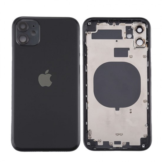 Apple Iphone 11 Black Back Cover With Frame Apple Iphone 11 Black Back Cover With Frame