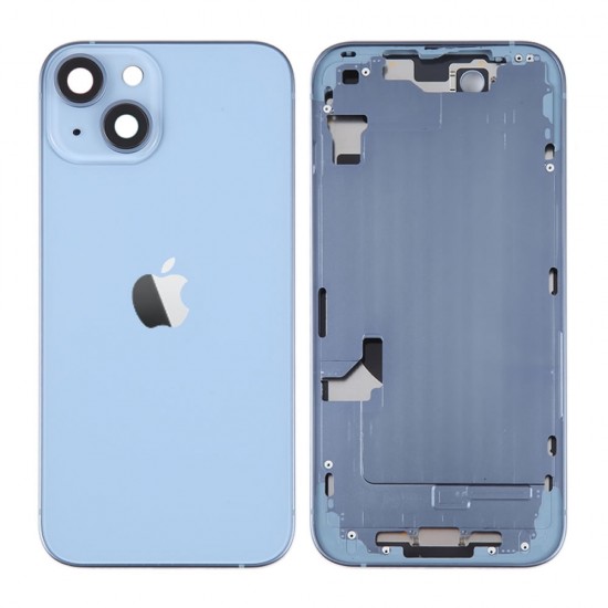 Apple Iphone 14 Plus Blue Back Cover With Frame Apple Iphone 14 Plus Blue Back Cover With Frame