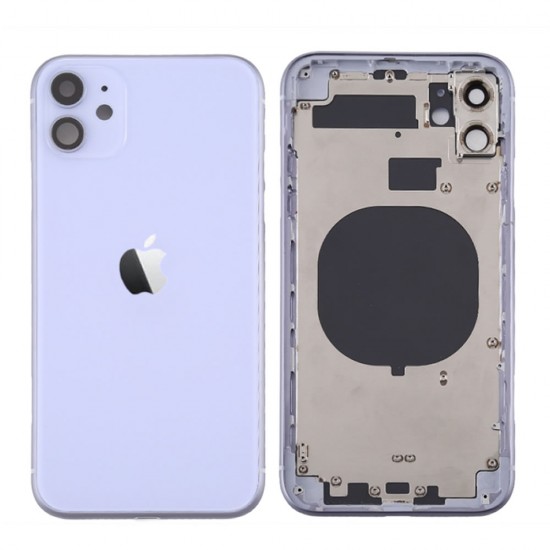 Apple Iphone 11 Purple Back Cover With Frame Apple Iphone 11 Purple Back Cover With Frame