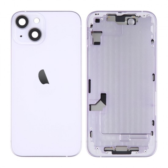 Tampa Traseira Apple Iphone 14 Roxo Com Frame Tampa Traseira Apple Iphone 14 Roxo Com Frame