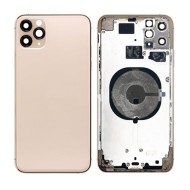 Apple Iphone 11 Pro Max Gold Back Cover With Frame