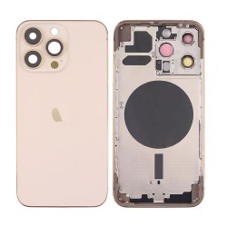 Apple Iphone 14 Pro Gold Back Cover With Frame