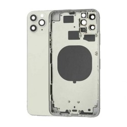 Tampa Traseira Apple Iphone 11 Pro Max Prata Com Frame