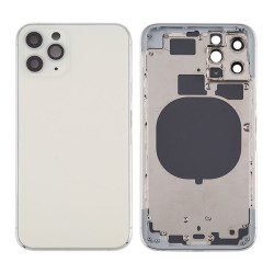 Apple Iphone 11 Pro Silver Back Cover With Frame