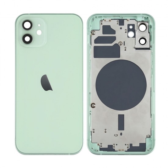 Apple Iphone 12 Green Back Cover With Frame Apple Iphone 12 Green Back Cover With Frame