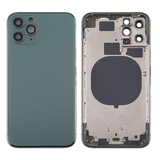 Tampa Traseira Apple Iphone 11 Pro Max Verde Com Frame Tampa Traseira Apple Iphone 11 Pro Max Verde Com Frame