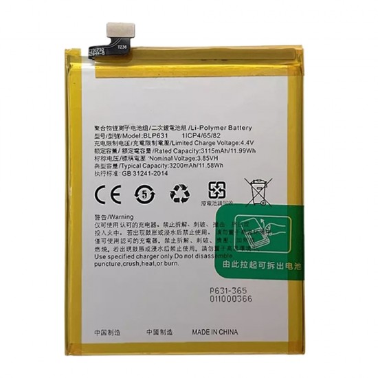 Bateria Oppo A77/Blp631 2550mah 3.85v