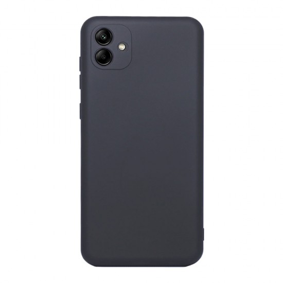 Capa Silicone Gel Samsung Galaxy A04/A045f Preto Com Protetor De Câmera Robusta