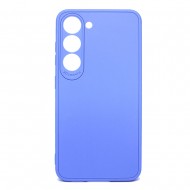 Samsung Galaxy S23 Blue With 3D Camera Protector Silicone Gel Case