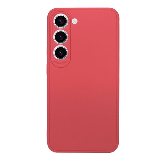Samsung Galaxy S23 Red With 3D Camera Protector Silicone Gel Case Samsung Galaxy S23 Red With 3D Camera Protector Silicone Gel Case