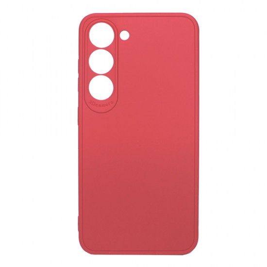 Samsung Galaxy S23 Red With 3D Camera Protector Silicone Gel Case Samsung Galaxy S23 Red With 3D Camera Protector Silicone Gel Case