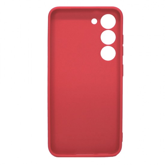 Samsung Galaxy S23 Red With 3D Camera Protector Silicone Gel Case Samsung Galaxy S23 Red With 3D Camera Protector Silicone Gel Case