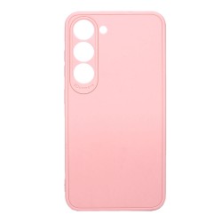 Samsung Galaxy S23 Light Pink With 3D Camera Protector Silicone Gel Case
