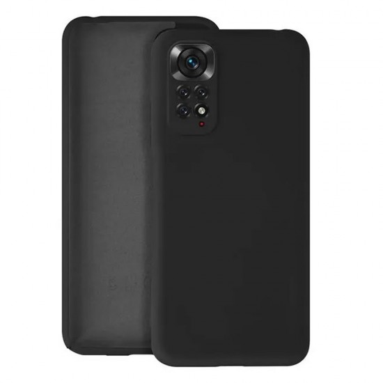 Xiaomi Redmi Note 11 Black Robust With Camera Protector Silicone Gel Case