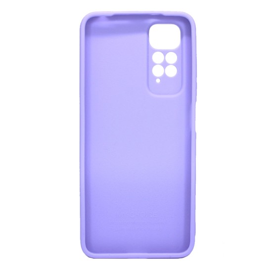 Xiaomi Redmi Note 11/11s Lilac With 3D Camera Protector Silicone Gel Case