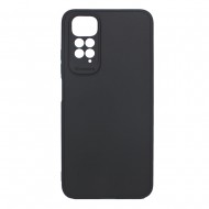 Xiaomi Redmi Note 11/11s Black With 3D Camera Protector Silicone Gel Case