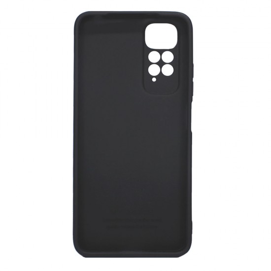 Capa Silicone Gel Xiaomi Redmi Note 11/11s Preto Com Protetor De Câmera 3d