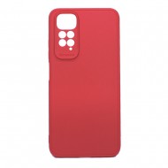 Capa Silicone Gel Xiaomi Redmi Note 11/11s Vermelho Com Protetor De Câmera 3d