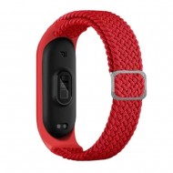 Pulseira Silicone New Science Mi Band M3/M4/M5/M6/M7 Vermelho Corda