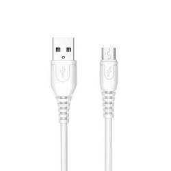 WUW X166 White 2A 1m Data Cable For Micro USB