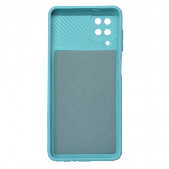 Samsung Galaxy A12 Turquoise Green With Camera Protector And Sliding Window Silicone Gel Case Samsung Galaxy A12 Turquoise Green With Camera Protector And Sliding Window Silicone Gel Case