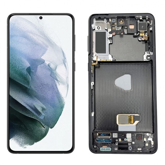 Touch+Display Com Frame Samsung Galaxy S21 Plus 5g /G996 6.7" Preto Original Sem Camera Touch+Display Com Frame Samsung Galaxy S21 Plus 5g /G996 6.7" Preto Original Sem Camera